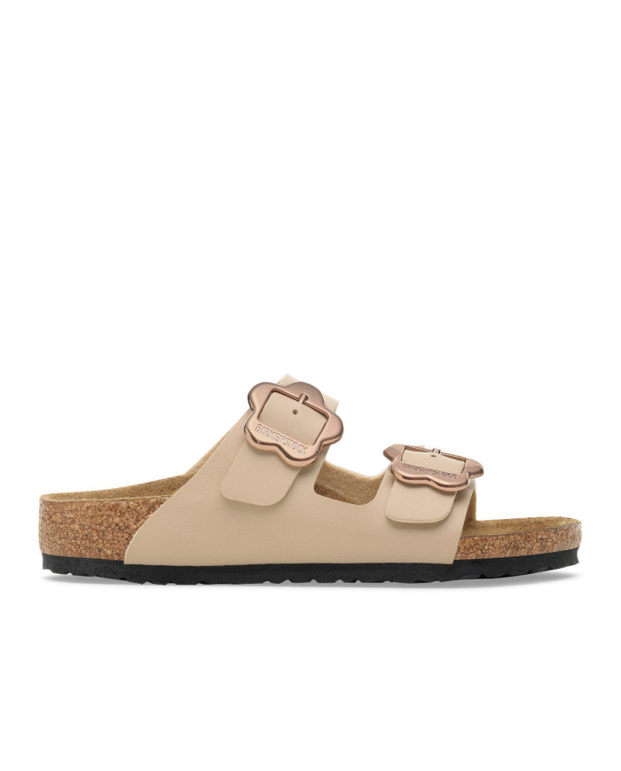 Klapki Birkenstock ARIZONA KIDS FLOWER BUCKLE BF 1030439 Beżowe - Sklep online Mastersport