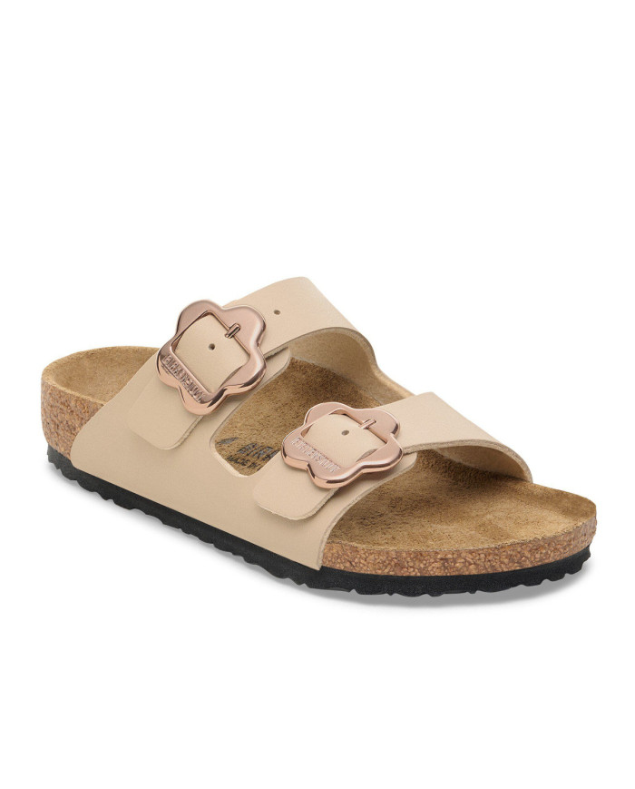 Klapki Birkenstock ARIZONA KIDS FLOWER BUCKLE BF 1030439 Beżowe - Sklep online Mastersport