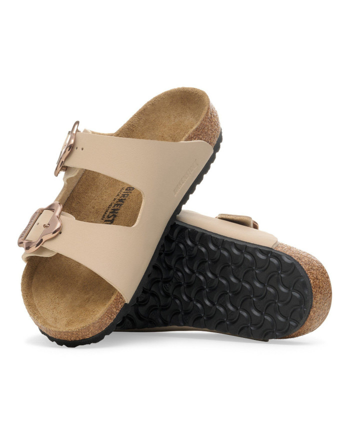 Klapki Birkenstock ARIZONA KIDS FLOWER BUCKLE BF 1030439 Beżowe - Sklep online Mastersport