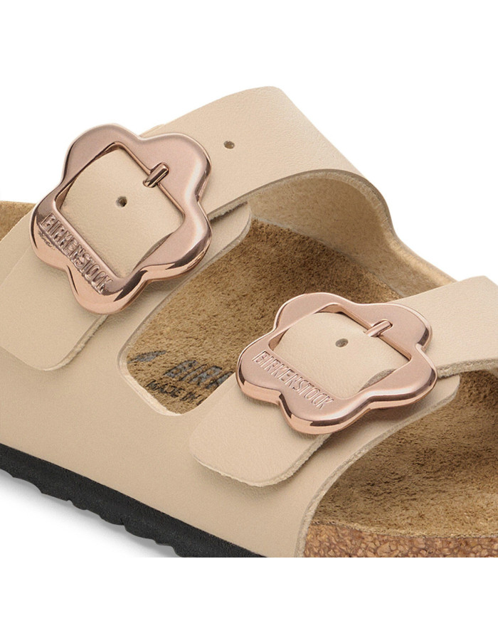 Klapki Birkenstock ARIZONA KIDS FLOWER BUCKLE BF 1030439 Beżowe - Sklep online Mastersport