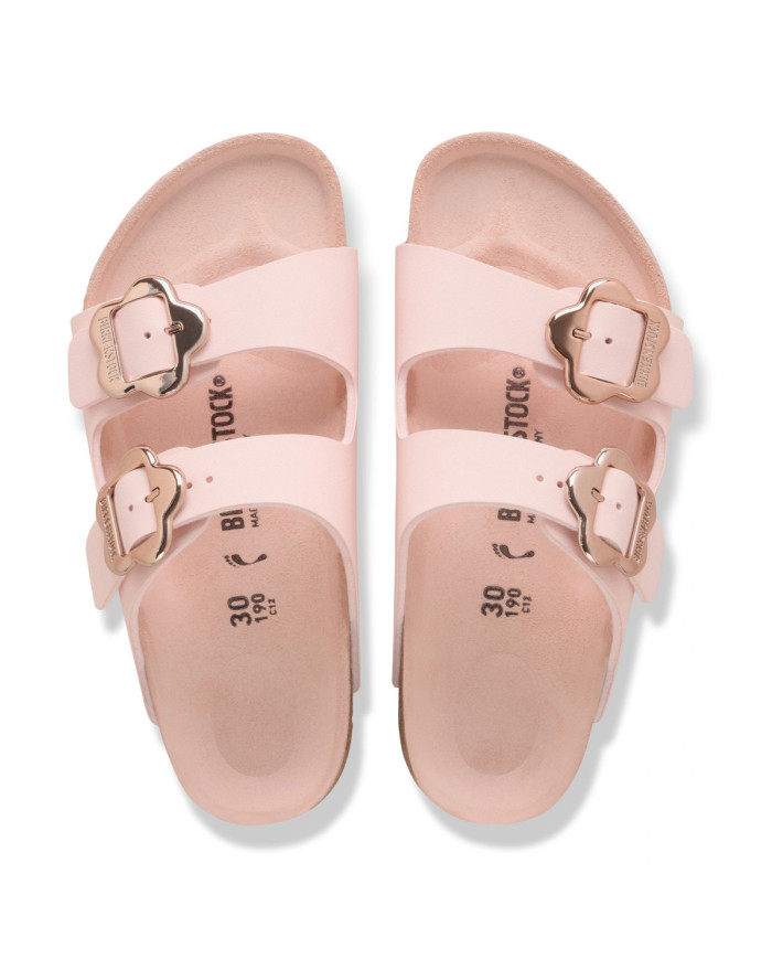 Klapki Birkenstock ARIZONA KIDS FLOWER BUCKLE BF 1031607 Różowe - Sklep online Mastersport