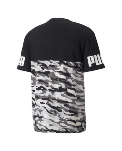 Koszulka męska Puma POWER CAMO TEE 84887101 Czarna - Sklep online Mastersport