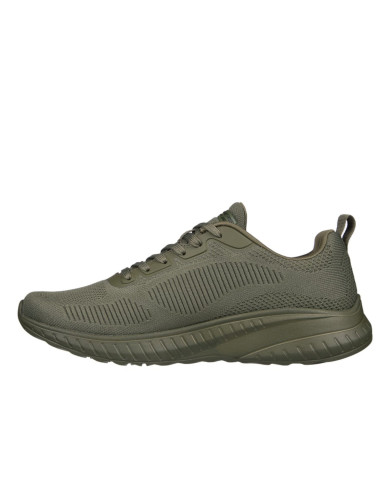 Buty męskie Skechers BOBS SQUAD CHAOS-PRISM BOLD 118000OLV Zielone - Sklep online Mastersport