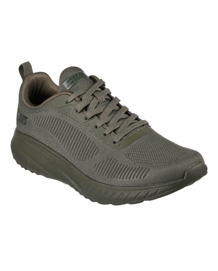 Buty męskie Skechers BOBS SQUAD CHAOS-PRISM BOLD 118000OLV Zielone - Sklep online Mastersport