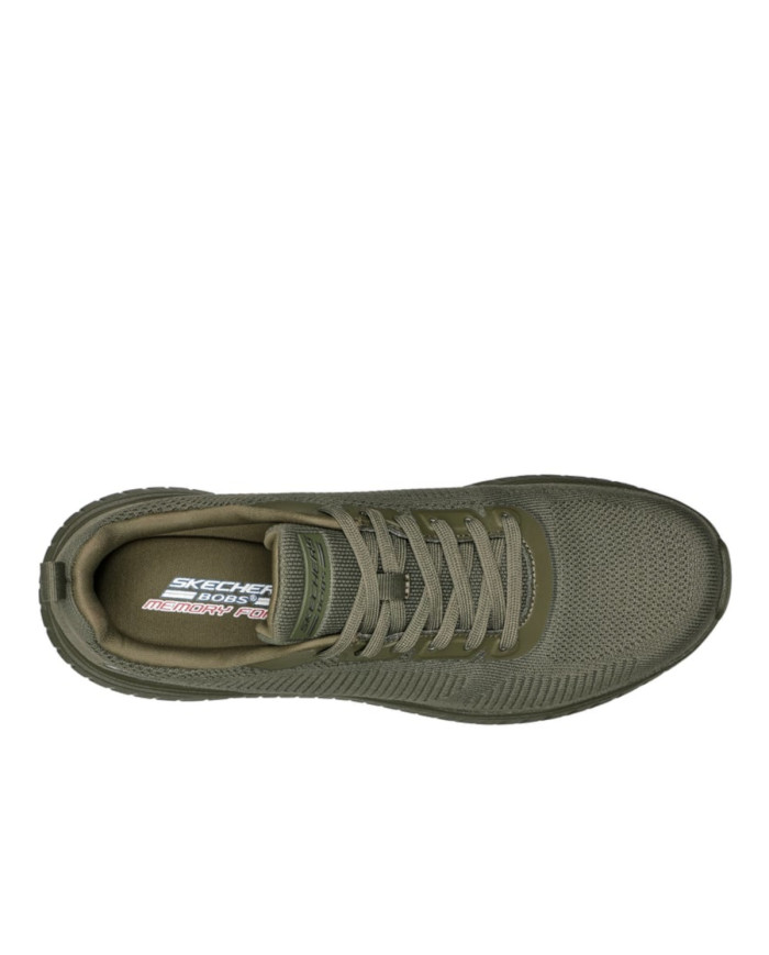 Buty męskie Skechers BOBS SQUAD CHAOS-PRISM BOLD 118000OLV Zielone - Sklep online Mastersport