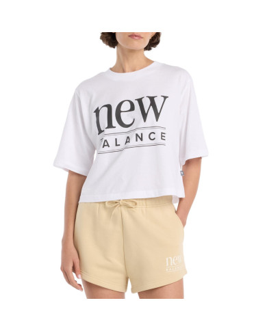Koszulka damska New Balance REIMAGINED RELAXED T-SHIRT WT61V5OPWT Biała - Sklep online Mastersport