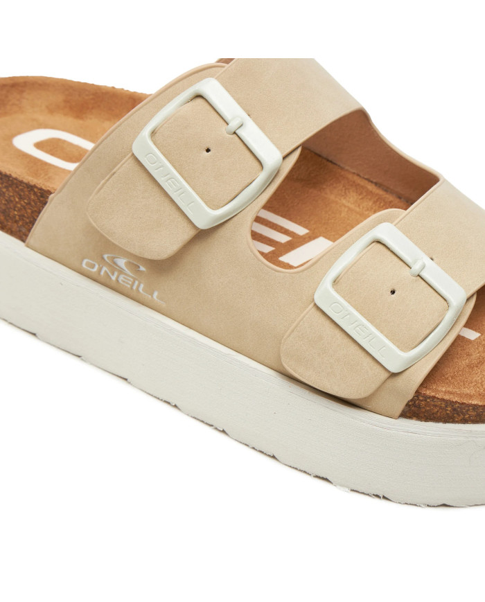 Klapki damskie ONeill PLATFORM SLIDER WOMEN LOW 9024101973D Beżowe - Sklep online Mastersport
