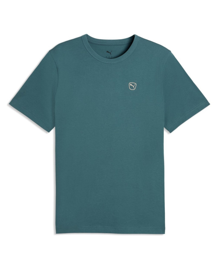 Koszulka męska Puma ESS ELEVATED TEE 69205441 Zielona - Sklep online Mastersport