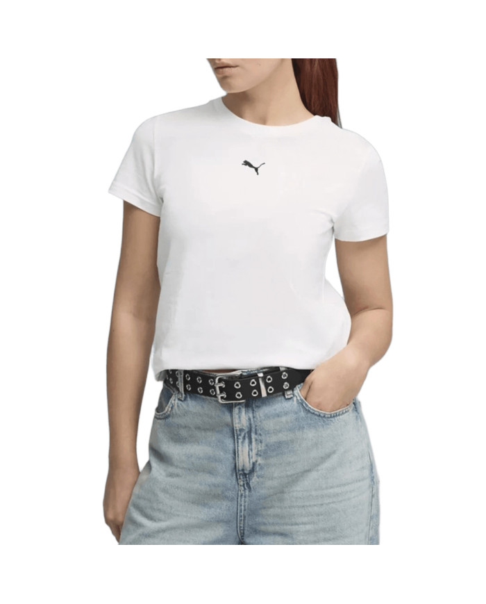 Koszulka damska Puma ESS CENTERED CAT LOGO TEE 69291602 Biała - Sklep online Mastersport