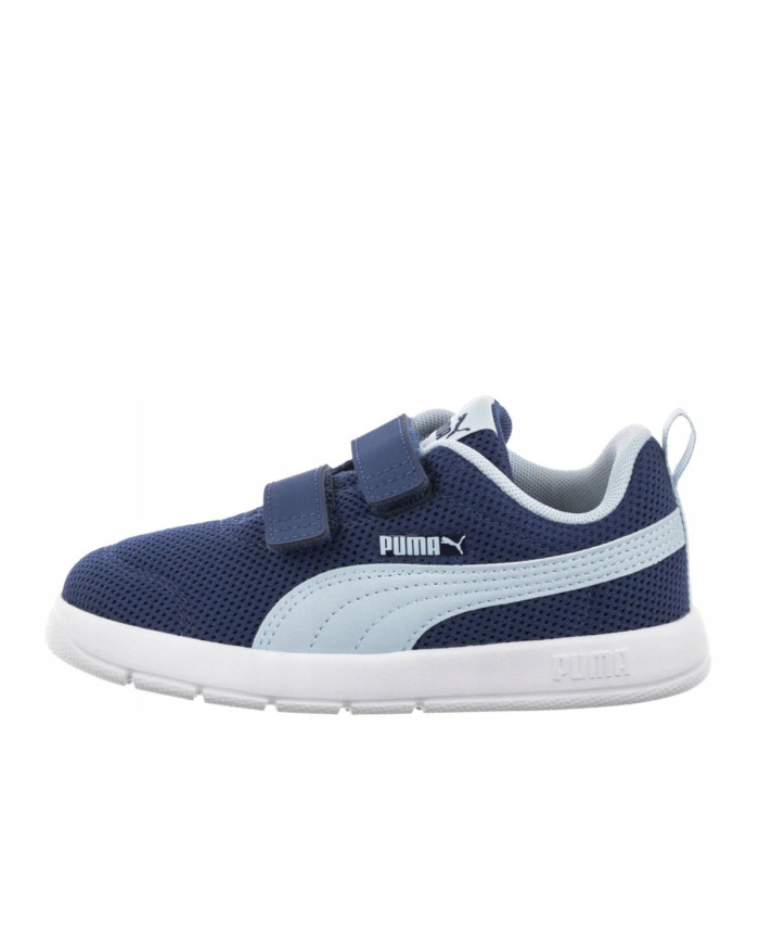 Buty dziecięce Puma COURTFLEX V3 MESH INF 39808619 Granatowe - Sklep online Mastersport