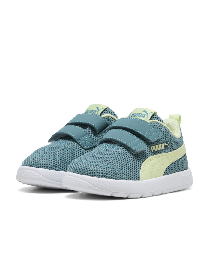 Buty Puma COURTFLEX V3 MESH INF 39808620 Zielone - Sklep online Mastersport