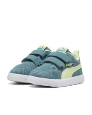 Buty Puma COURTFLEX V3 MESH INF 39808620 Zielone - Sklep online Mastersport
