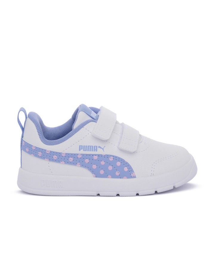 Buty dziecięce Puma COURTFLEX V3 DOTTY V INF 39875907 Białe - Sklep online Mastersport