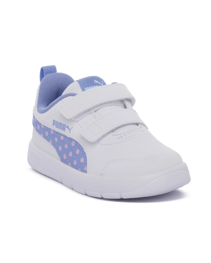 Buty dziecięce Puma COURTFLEX V3 DOTTY V INF 39875907 Białe - Sklep online Mastersport