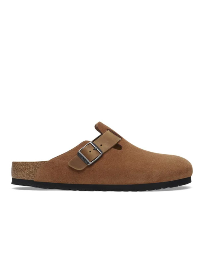 Klapki męskie Birkenstock BOSTON LEVE/LEOI 1029220 Brązowe - Sklep online Mastersport