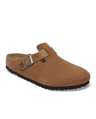 Klapki męskie Birkenstock BOSTON LEVE/LEOI 1029220 Brązowe - Sklep online Mastersport