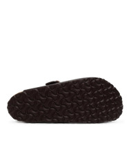 Klapki męskie Birkenstock BOSTON LEATHER UNISEX REGULAR 0060101 Brązowe - Sklep online Mastersport