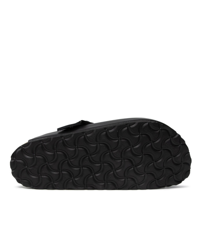 Klapki damskie Birkenstock BOSTON LEATHER UNISEX NARROW 0060193 Czarne - Sklep online Mastersport