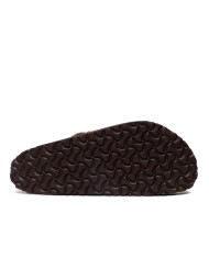 Klapki męskie Birkenstock BOSTON OILED LEATHER UNISEX REGULAR 0860131 Brązowe - Sklep online Mastersport