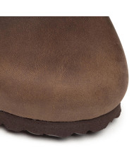 Klapki męskie Birkenstock BOSTON OILED LEATHER UNISEX REGULAR 0860131 Brązowe - Sklep online Mastersport
