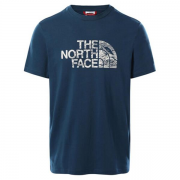 Koszulka The North Face M S/S WOOD DOME TEE S Niebieski