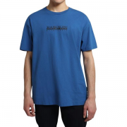 Koszulka napapijri S-BOX SS 3 S Niebieski
