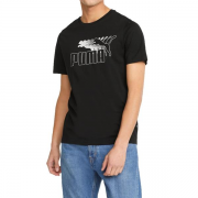 Koszulka Puma koszulka No. 1 Logo Graphic Te S Czarny